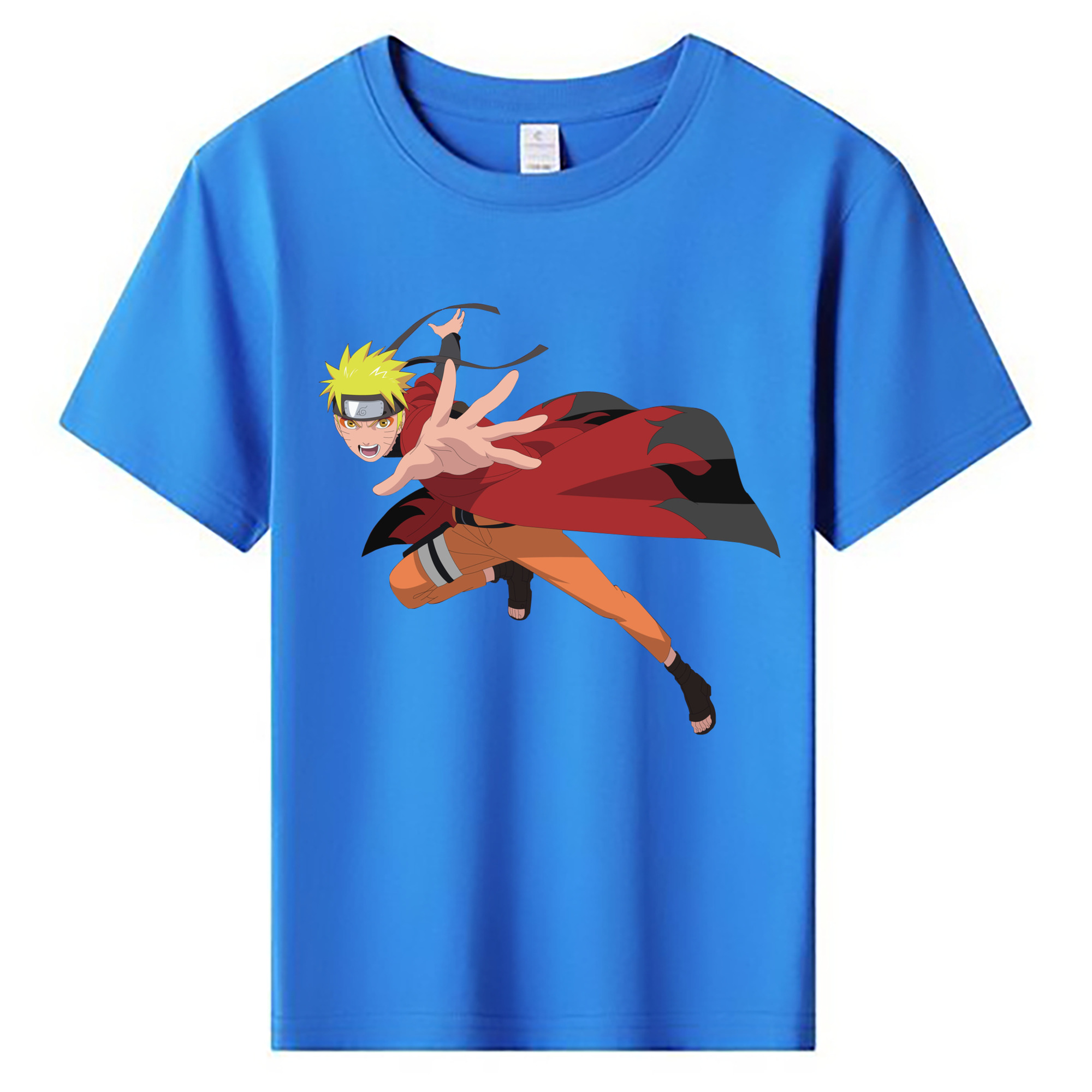 （画像用） NARUTO -ナルト- うずまき ナルト Uzumaki Naruto 綿100％キッズTシャツ（フロントプリント）